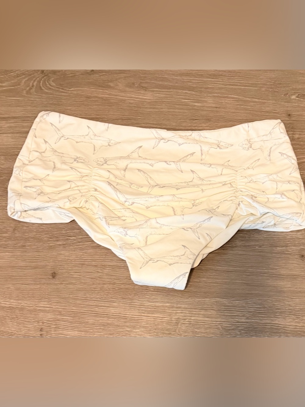 Boys + Arrows "Shark Bait" Franny High-Waisted Bikini Bottoms - Size Medium